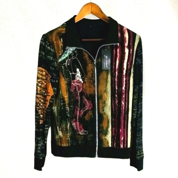 Sunny Choi Sequin Full Zipped Top - Picture 1 of 7